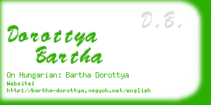 dorottya bartha business card